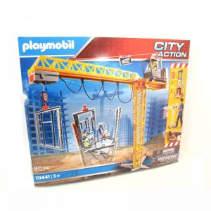 PLAYMOBIL City Action 70441 RC-Baukran mit Bauteil, Inkl. Fernbedienung Ab 5 Jahren
