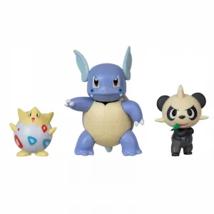 Pokemon PKW3051 Battle Figuren 3 Stück Set Togepi, Pam-Pam, Schillok