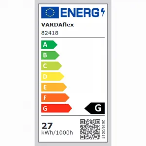 Rutec 82418 LED Flex Lichtstreifen Innen 5 Meter 24 Volt 4000 K kaltweiss 350 LED LED Stripe VARDA Flex