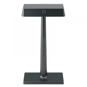 SIGOR Nucharge Akku-Tischleuchte schwarz 2,5W 2700K IP54 Ra85 dimmbar Ladekabel Magnetkontakt