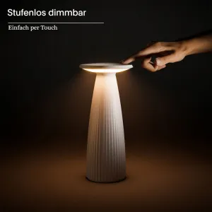 SIGOR NUFLAIR LED Akku Tischleuchte schwarz IP 54 170lm 2200K+2700K dimmbar