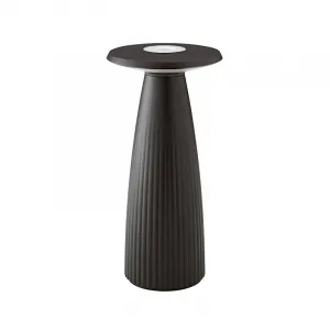 SIGOR NUFLAIR LED Akku Tischleuchte schwarz IP 54 170lm 2200K+2700K dimmbar