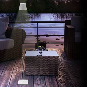 SIGOR NUINDIE Rund Weiss 1200 mm LED Akku Tischleuchte IP 54 180lm 2200K+2700K dimmbar