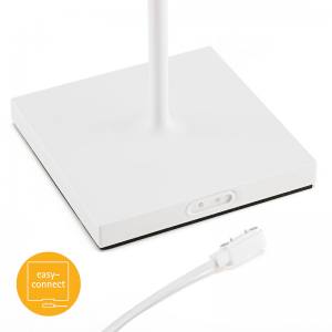 SIGOR NUINDIE Rund Weiss 38 cm LED Akku Tischleuchte IP 54 180lm 2200K+2700K dimmbar