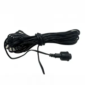 Ersatzstecker mit Kabel 10 Meter Schwarz für Steckernetzteil DC Strom
