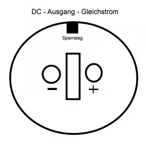 Stecker mit Kabel Schwarz für Steckernetzteil PT-IP-24005 4 Meter