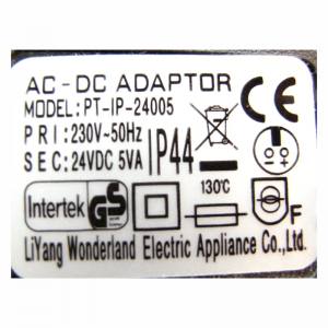 Steckernetzteil PT-IP-24005 Netzteil 24V 5 VA Trafo Transformator IP44 Wonderland Electric