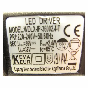Steckernetzteil WDLX-IP-36002.4-T LED Driver Netzteil Trafo Transformator IP44
