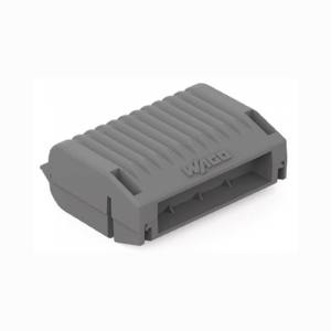 WAGO 207-1332 Gelbox für Aderleitung bis 4 mm² Größe 2 grau 4 Stück Pack ohne Verbindungsklemme