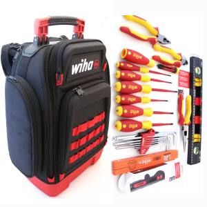Wiha 45528 Werkzeugrucksack Elektriker 28teilig 385 x 260 x 530mm