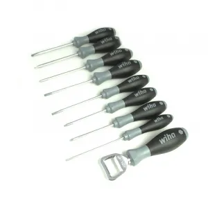 Wiha 46544 Schraubendreher Set SoftFinish 85 Jahren Wiha 8teilig mit Schlitz-, Phillips- und TORX®-Schraubendrehern