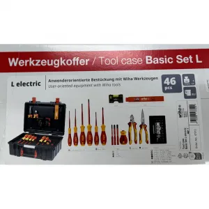 WIHA 47312 Werkzeugkoffer Basic Set L electric 46 Teile