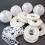 20 Lampions 6-7 cm weiss mit Halter Ersatz Lampions Aussen Innen für Lichterkette