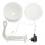 LED Lampion Lichterkette 10 Lampions 20 cm Ø 30 warmweisse LED 3 LED je Lampion