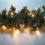 IKu Tannengirlande Weihnachtsgirlande 270cm x 30 cm mit 250 warmweissen LED - Koppelbar