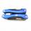 IKu Multifunktionswerkzeug Multitool Edelstahl in Nylon Tasche Taschenwerkzeug blau klappbar 9 Werkzeuge 12 Funktionen