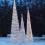 Hellum LED Acryl Pyramide 150 cm 150 warmweisse LED Aussenbeleuchtung