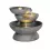 Kaemingk Schalen Brunnen 54x43 cm Aussenbrunnen Steinoptik aus Glasfaser verstärkt mit Beton