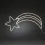 Konstsmide 3079-102 LED Komet Fenstersilhouette Sternenschweif 82x37 cm 384 warmweisse LED