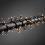 Konstsmide 3734-100 LED Batterie Büschellichterkette Cluster 240 warmweisse LED 3 Meter schwarzes Kabel