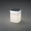 Konstsmide Assisi Solar Tischleuchte Kunststoff weiss opales Glas Aussenleuchte 7806-202