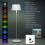 Konstsmide Pomezia LED-Akku Stehleuchte weiß 10W/600lm IP54 10 Watt