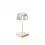 Konstsmide Scilla USB-Tischleuchte weiss 7816-250 dimmbar Farbtemperatur 2700K/3000K Designerleuchte Glaskappe