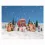 Lumineo 485524 Weihnachten Winterlandschaft Dorf Set mit Häusern Bäumen und Figuren mit Licht