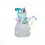 Lumineo 491153 LED Acryl Schneemann mit Lichterkette 32 cm Aussen Figur Batteriebetrieb