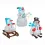 Lumineo 491153 LED Acryl Schneemann Skifahrer 32 cm Aussen Figur Batteriebetrieb