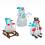 Lumineo 491153 LED Acryl Schneemann auf Schlitten 32 cm Aussen Figur Batteriebetrieb
