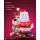 Lumineo 491268 LED Acryl Weihnachtsmann mit Rentier 40 cm Timer 80 LED Aussen Figur