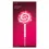 Lumineo 491327 LED Acryl Lolly Lutscher 75 cm Rot Weiss mit Timer