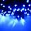 MK 019-359 LED Profi Lichterkette 230 V - 20 M schwarzes  Kabel - 120 LED - Blaue LED - Koppelbares System IP 67