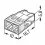 WAGO 2273-202 COMPACT-Verbindungsdosen-klemme für eindrähtige Leiter max.2,5mm²