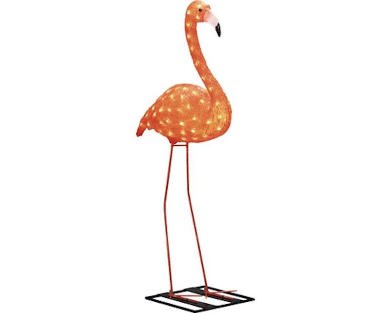 Led Lichtfigur Flamingo Acryl Flamingo 65 Cm 3d Figur
