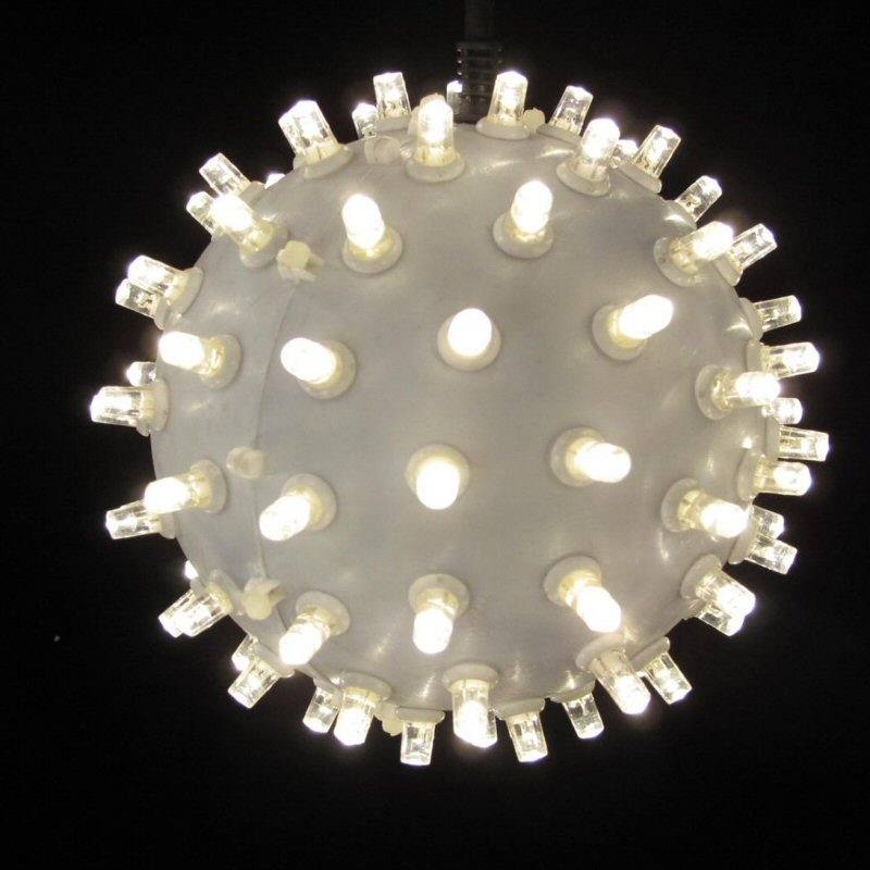 LED Lichtball 18 cm 74 mit Lichtpunkte warmweissen LED
