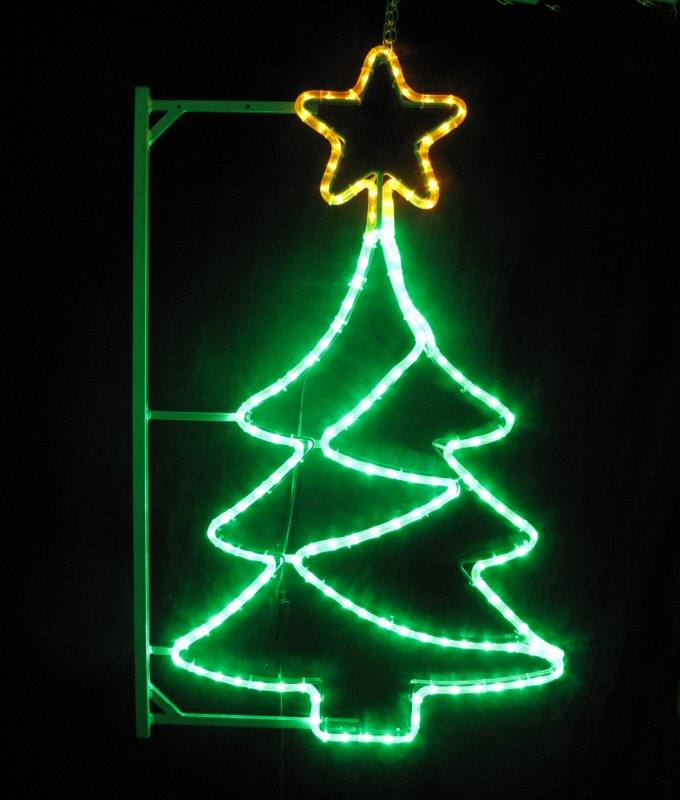 Aussenbeleuchtung LED-Tannenbaum