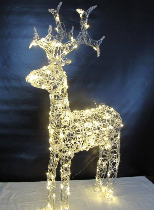 Tischlampe Rentier Design Hirsch Weihnachten Lampe Weihnachtsdeko Licht GROSS