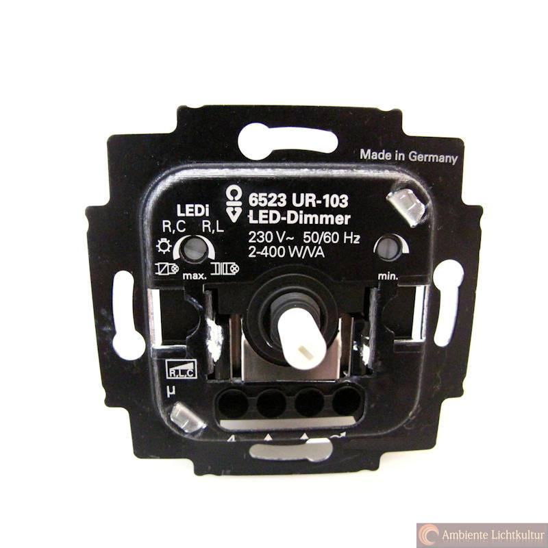 LED-Dimmer Jäger 2-400W Phasen-AN/AB UR-103 Busch 6523