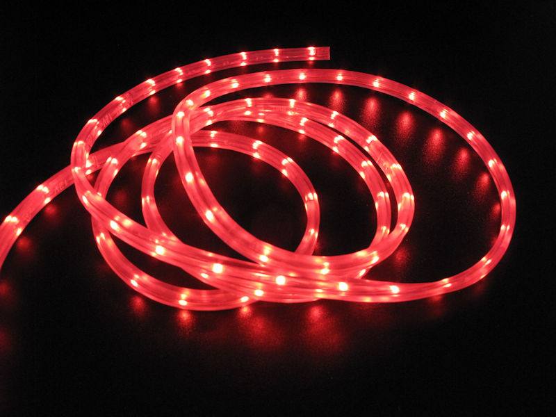 NEO NEON LED SMD Lichtschlauch 12 Volt 5x8 mm rote LED SMD 4,2 Meter