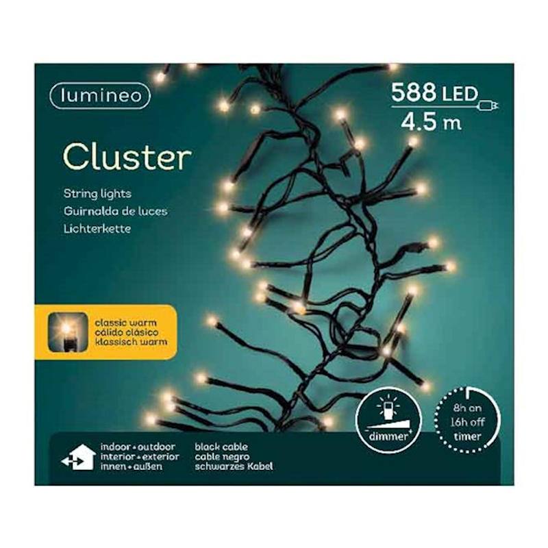 Lumimeo 494688 LED Cluster Lichterkette 3 M 588 LED