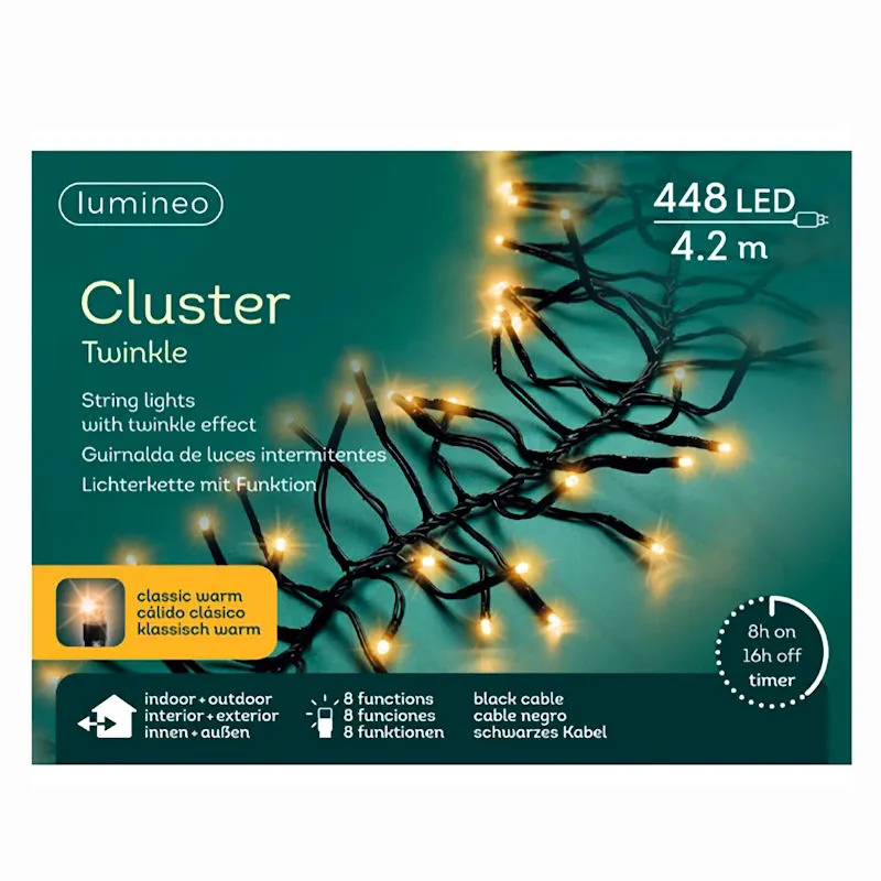 Lumimeo 494719 LED Cluster Lichterkette 3 M 448 LED