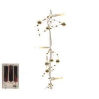 LED Batterie Perlengirlande Gold...