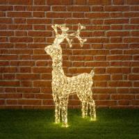 LED Rentier 3 D 90 cm klare Acry...