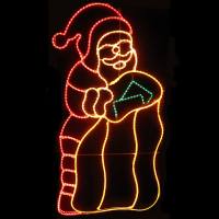 Weihnachtsmann 211x109 cm Lichts...