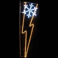 LED Lichtschweif mit weissem Eis...