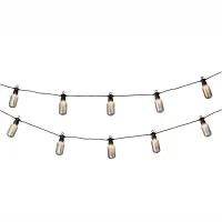 LED Biergarten Lichterkette 9,5 ...
