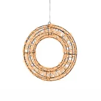 Micro LED Rahmen Metall Kranz 38 cm